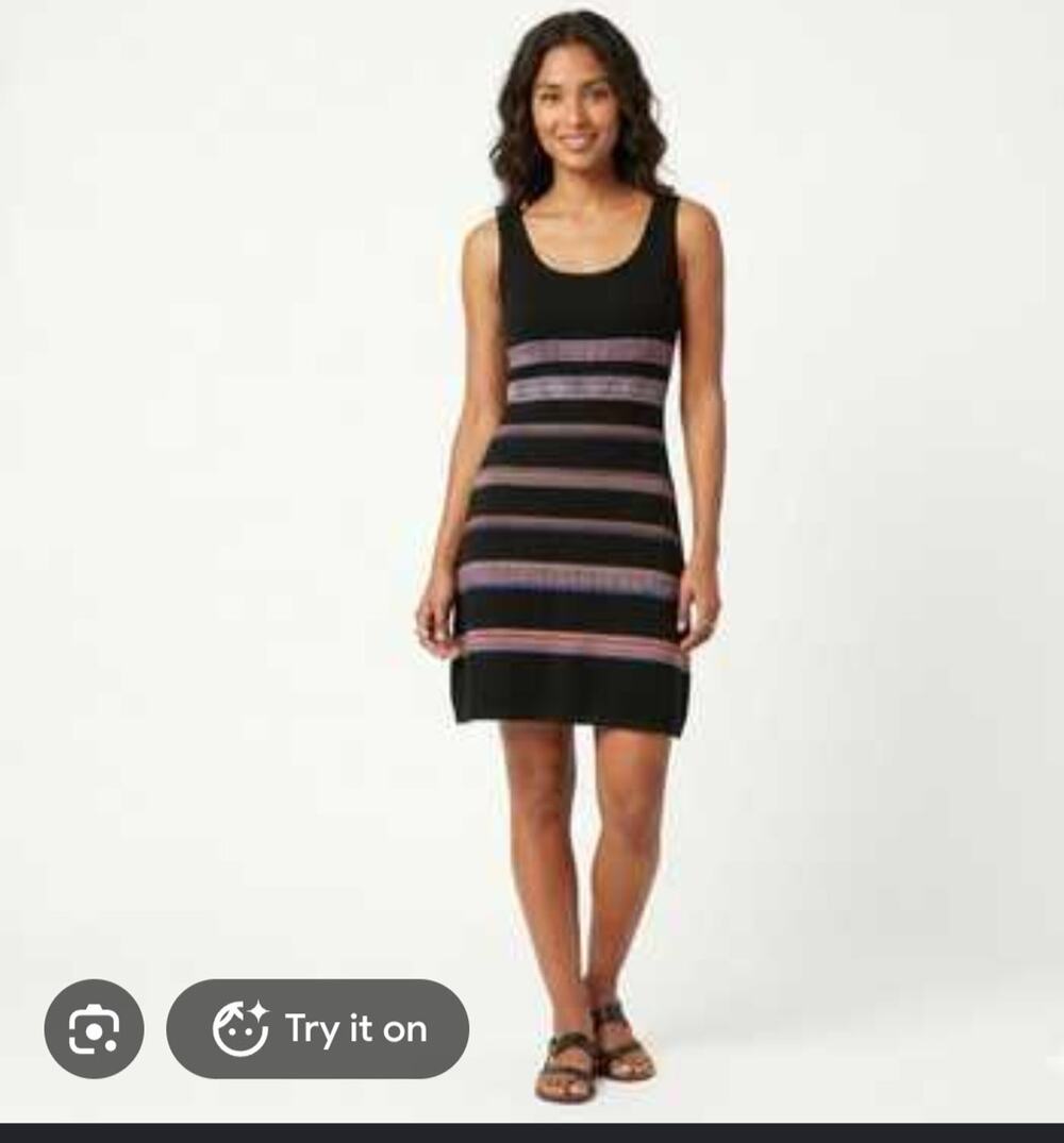 Peruvian Connection Sullana Pima Cotton Tank Dress Size LARGE
